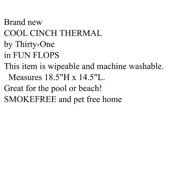 Thirty One Cool Cinch Thermal FUN FLOPS New No Pkg - Picture 7 of 9